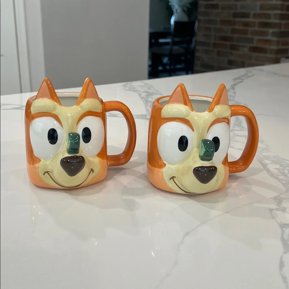 Cute.Set Of BLUEY MUGS.
